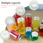 210ml Capacity Plastic Food Jar Jars With Aluminum Easy Open Lids for sale