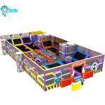 Popular Kids Indoor Playground Equipment Soft Play Trampoline Park  Space Efficiency for sale
