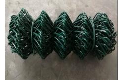 China Uniform Mesh Hole 3mm Green Chain Link Fence supplier