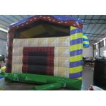 Custom Christmas Bounce House 4.8 X 5.3m , Commercial Inflatable Christmas House