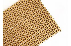 China Antique Plated Woven Architectural Metal Mesh Fabric For Elevator Interior supplier