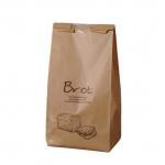 Brown 160 Microns Bread Packaging Paper Bags PP Middle Window Kraft Bakery Bags for sale
