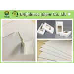 White Backing Board Hang Tag Paper Board With 100% Recycled Pulp 31 * 43 for sale