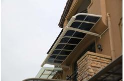 China Customizable DIY Polycarbonate solid sheet Awning Durable Aluminum Frame Impact Resistant supplier