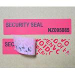 Waterproof Tamper Evident Products ISO9001 Certification For Box Carton for sale