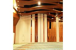 China Auditorium Interior Wooden Folding Partition Walls with Aluminum Frame supplier