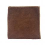 Warp Knitting Brown Microfiber Fabric 40x40 Piped 80% Polyester for sale