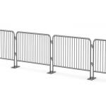 Temporary H1.2m Galvanized Crowd Barrier Fencing for sale