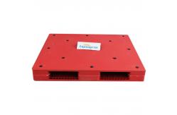 China Red Warehouse Lightweight Plastic Pallets For 2300mm Width Goods supplier