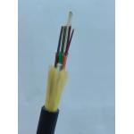 ADSS 12 24 48 Core Span 100m Aerial Outdoor Fiber Optic Cable for sale
