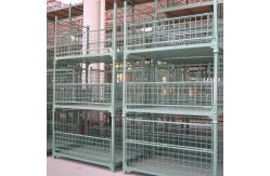 China Stackable Collapsible Steel Containers Hot Dipped Galvanized Metal Wire Mesh Storage Containers supplier