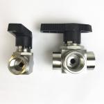 SS Welding 3 Way Thread Ball Valve 8500psi Leak Tight Performance for sale