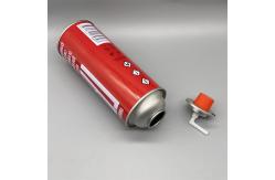 China  Butane Gas Can Straight Wall Diameter 65X158mm Refillable Aerosol Tin Can supplier
