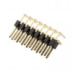 Pin header connector double Row Curved Needle Row 2.54 Spacing Gold Plated Heat Resistant PCB for sale