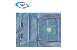 China SMS PE Sterile Blue Craniotomy Drape Towel For Head Surgery supplier