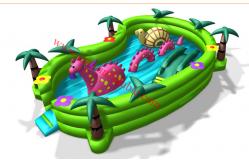 China New design inflatable bouncer for sale inflatable amusement park small playground supplier