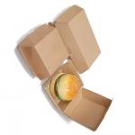 Customized Burger Packaging Box Biodegradable Paper Cardboard Takeaway Food Grade for sale