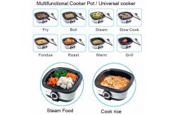 China Roast Multi Purpose Cooker Easy To Clean Non Stick Pot Knob Switch Control supplier