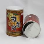 CMYK Printing Red Cardboard Kraft Paper Composite Cans for Dried Fruits and Nuts OEM ODM for sale