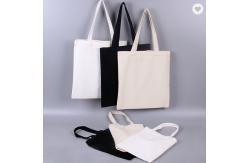 China 2022 Customized Totes With Logo Black Cotton Canvas Grocery Bags 230gsm supplier