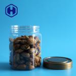 PET Hexagon Transparent Plastic Jar 660ml Nuts Packaging for sale