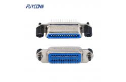 China Centronics Male 24pin IEEE488 Connector Vertical PCB 2.16mm With Black Screws supplier