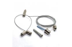 China White Aluminum Track Mounting Clip LED Lighting Wire Suspension Kit supplier