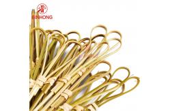 China Disposable Bamboo Looped Fruit Skewer Sticks supplier