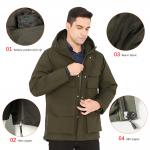 Electric Rechargeable Heated Clothes Heated Jacket For Men With Battery Pack