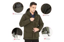 China Electric Rechargeable Heated Clothes Heated Jacket For Men With Battery Pack supplier
