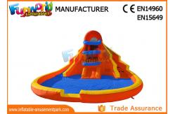 China PLATO 0.55mm PVC Tarpaulin Inflatable Water Slide For Pool / Yard Park supplier