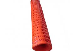 China Economic Orange Fly Screen Mesh Construction Plastic Safety Fence For Warning supplier