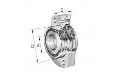 China INA DKLFA30110-2RS Double Direction Angular Contact Ball Bearing Unit 30*75*56mm supplier