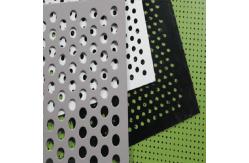 China Metal Rectangular Hole Shape Aluminum Perforated Sheet 12FT Length 5052 H24 supplier