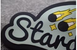 China Eco - Friendly Stick On Handmade Rubber Logo Patches supplier