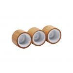 Bamboo Covered Plastic Screw Cap With Insert For Bottles 24mm