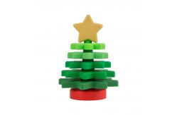 China Christmas Silicone Star Stacker BPA Free Eco Friendly For Child Education supplier