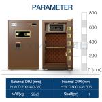 Business Security Safe Box with Biometric Fingerprint Lock Large Capacity Steel Safe for Office Cash & Document Storage for sale