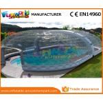 0.6 MM PVC Tarpaulin Clear Inflatable Dome Tent White Outdoor Inflatable Igloo for sale