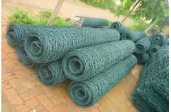 China 80X100mm Retaining Wall Mesh Cages PVC Coated Gabion Basket For Slope Protection supplier