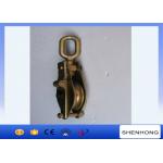 3 Ton Steel Snatch Block / Wire Rope Pulley Block Single Wheel Opening Hook For Lifting for sale