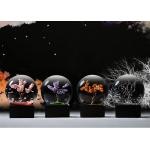 Ball Shape Crystal Decoration Crafts Designed With Four Seasons Tree for sale