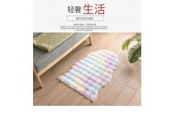 China Bubble Faux Rabbit Fur Carpet Living Room Faux Rabbit Fur Area Carpet supplier