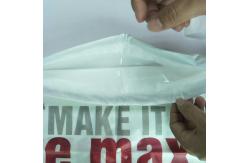 China Rope Shoulder Custom Plastic Drawstring Bags Double Layer Material Synthetic supplier