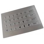 28 keys waterproof stainless steel metal numeric keypad for self - service machine