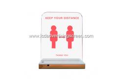 China Lithium Cell Arc Board Silk Printing LED Warning Sign supplier