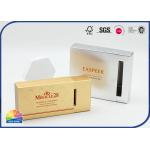 Silver Gold Card Paper Folding Carton Drawer Box With Paper Insert for sale