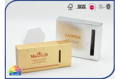 China Silver Gold Card Paper Folding Carton Drawer Box With Paper Insert supplier