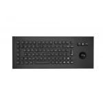 Military Black Metal Keyboard With Trackball for sale