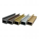 Minimalist glass door aluminum wine cabinet bookcase sliding door edge Extrusion Aluminum Window Door Profiles for sale